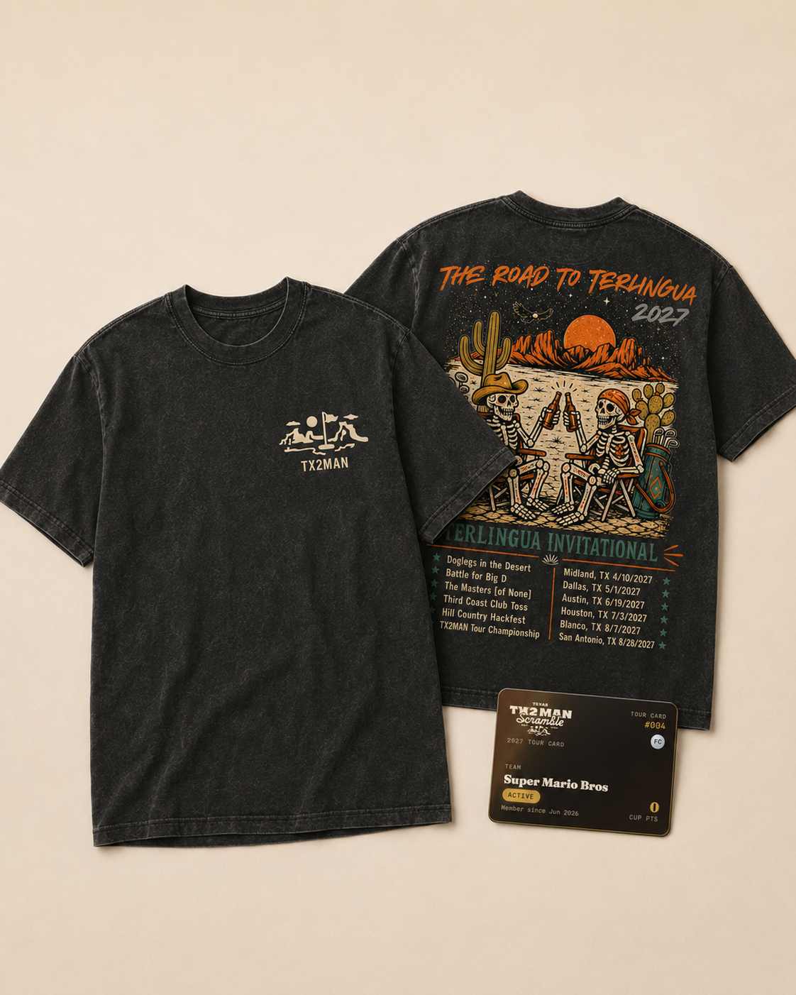 The exclusive Founders Club merch package
